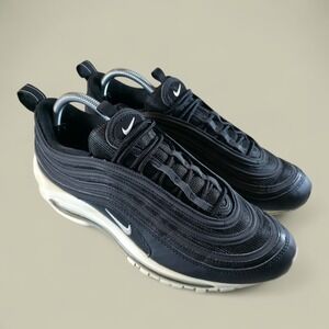 Nike Air Max 97 Mens 9.5 US Black Bone White Athletic Running Shoes Sneakers